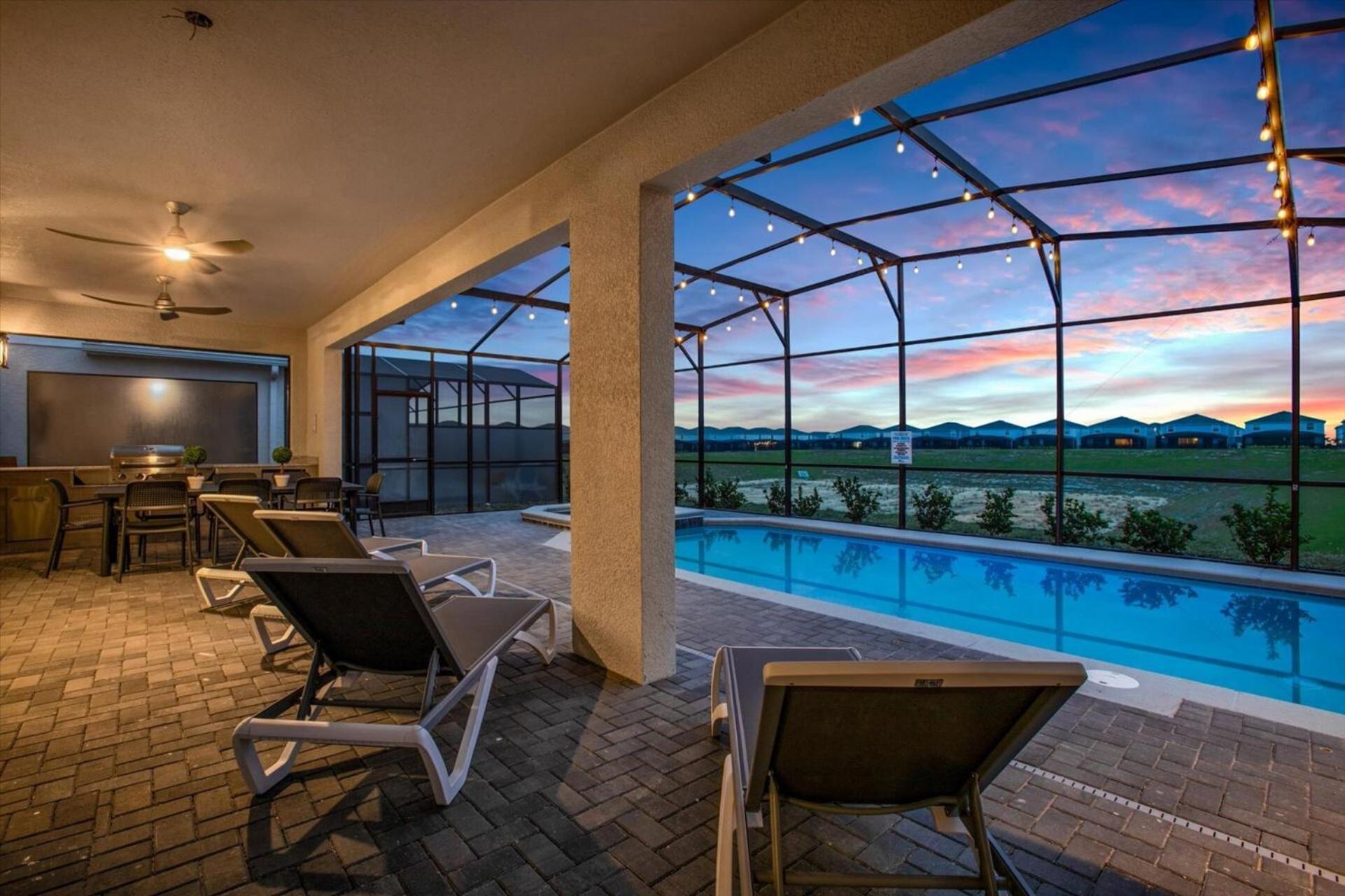 Orlando Villa 6463: Luxurious 10-Bedroom Retreat Davenport Extérieur photo
